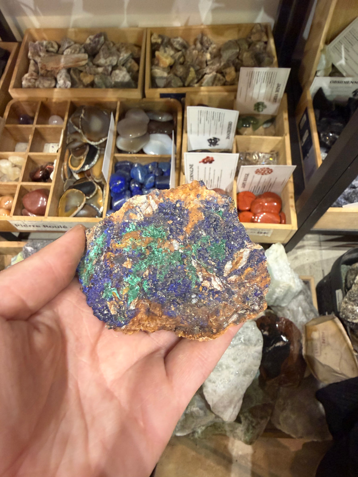 Pierre brute Malachite Azurite #8