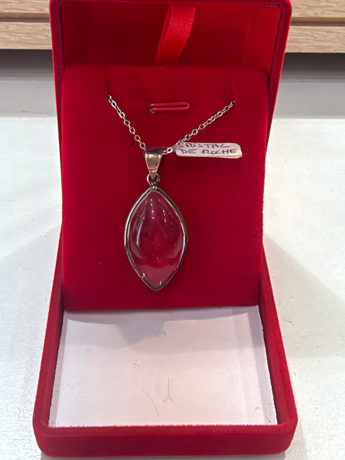 Pendentif en cristal de roche #3