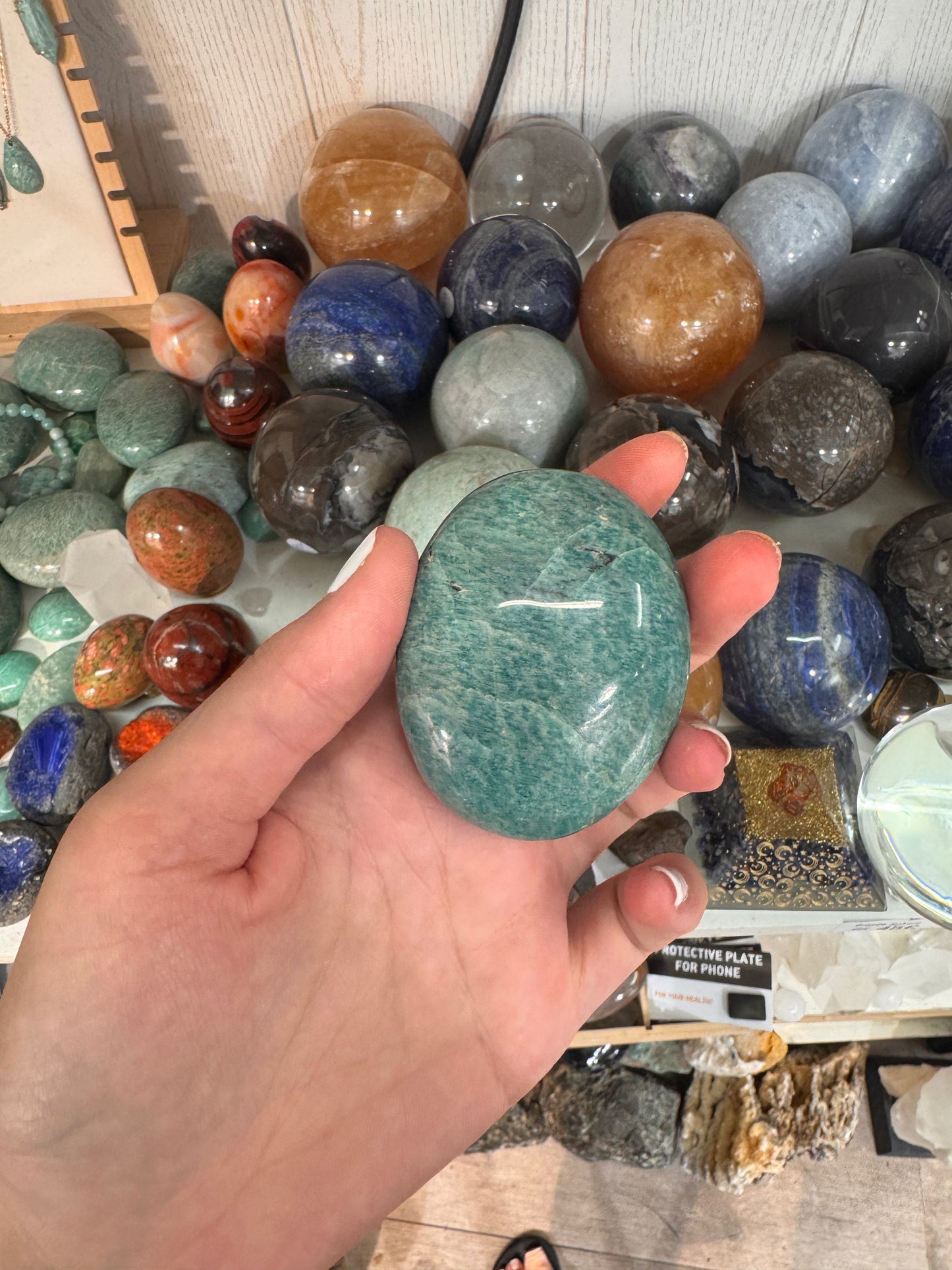 Galet d’Amazonite Polie