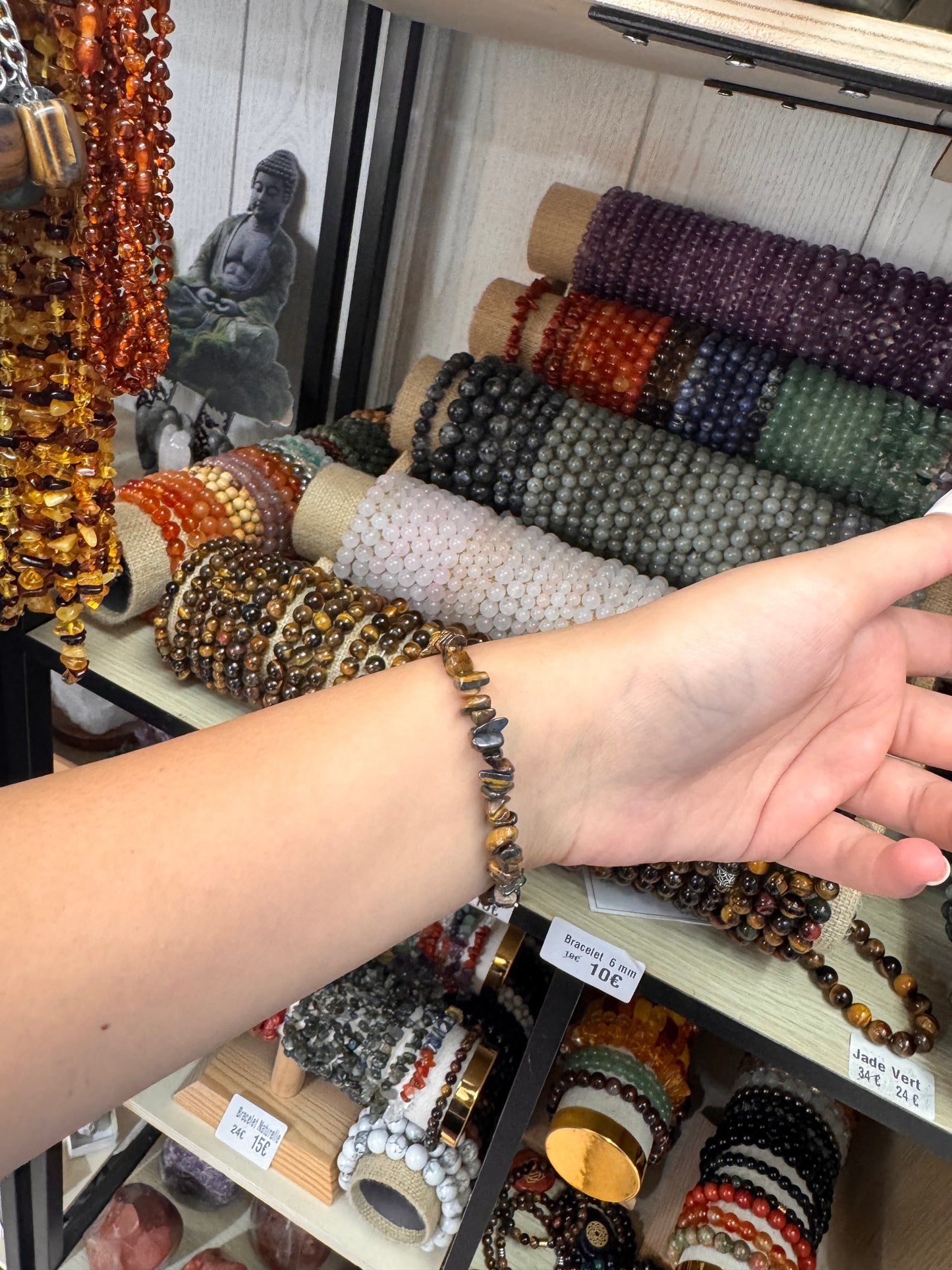 Bracelet Baroque en Œil de Tigre