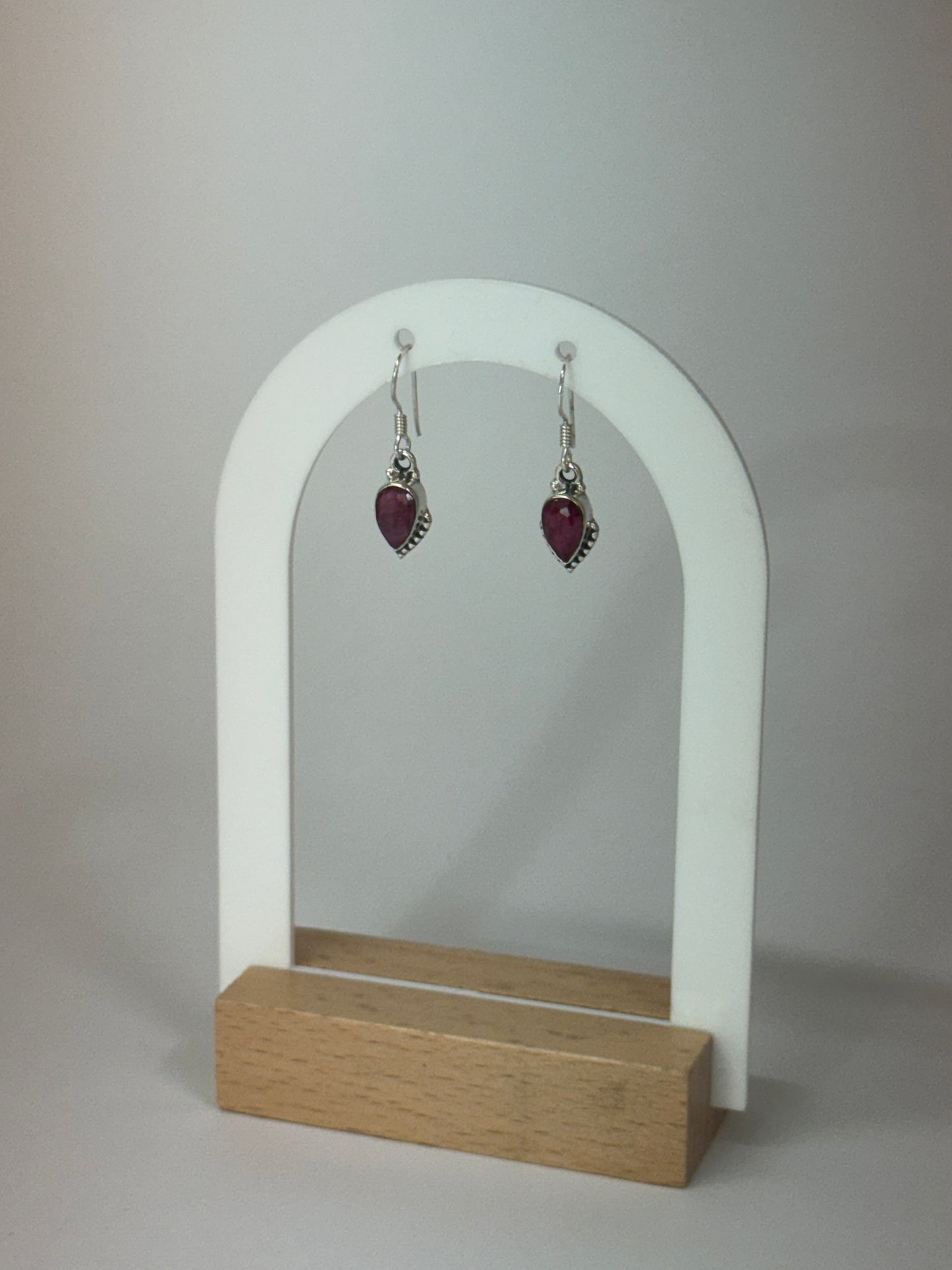 Boucles d’oreilles Rubis