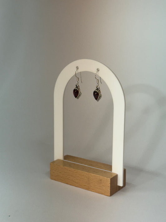 Boucles d’oreilles Grenat