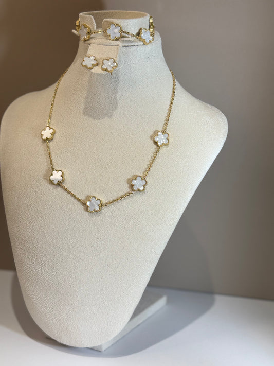 Parure Fleur d’Élise Blancheur Éthérée