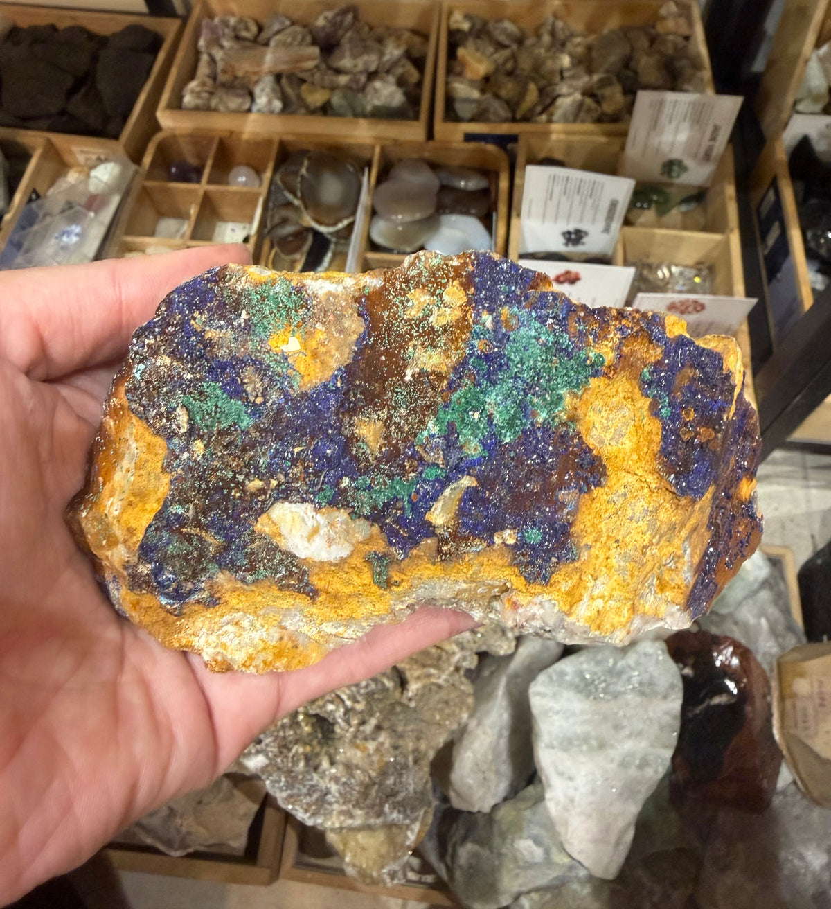 Pierre brute Malachite Azurite #1