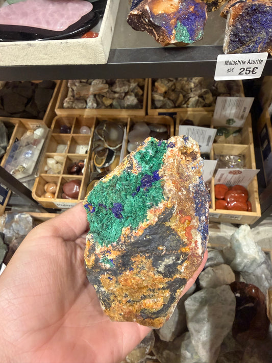 Pierre brute Malachite Azurite #4