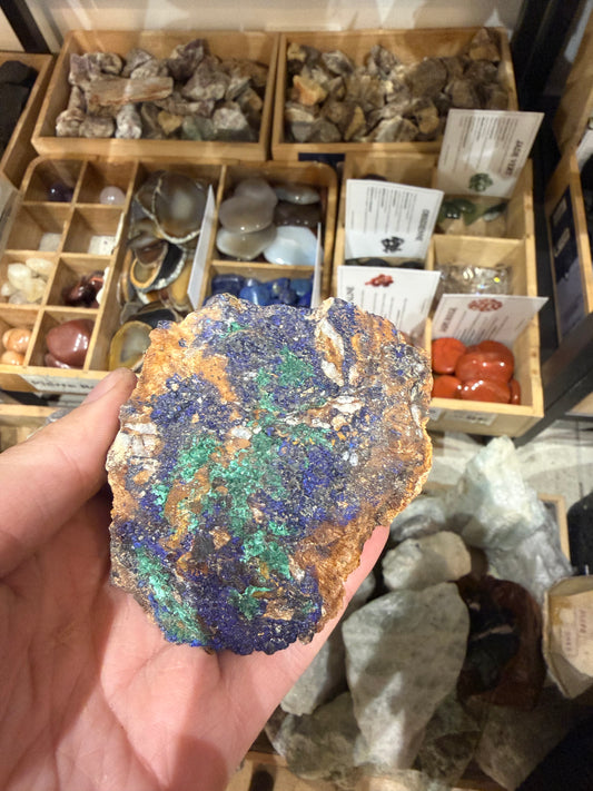 Pierre brute Malachite Azurite #7