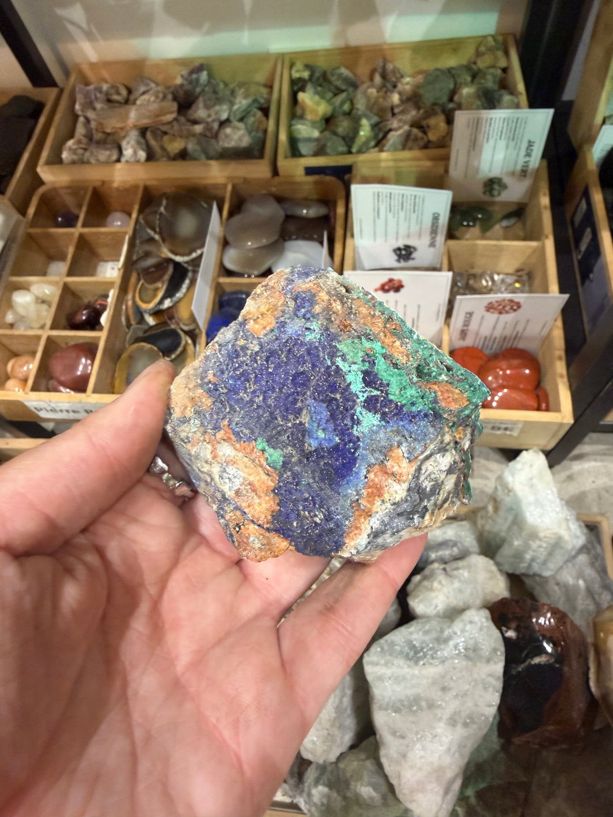 Pierre brute Malachite Azurite #11