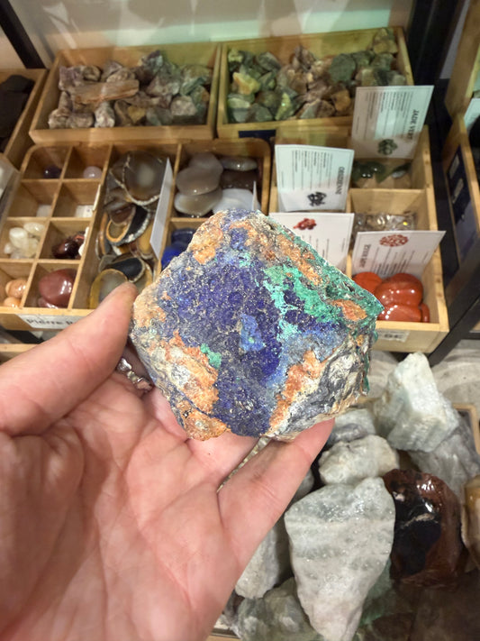 Pierre brute Malachite Azurite #11