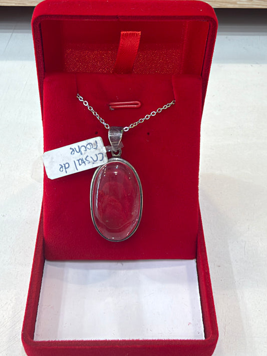 Pendentif en cristal de roche #2