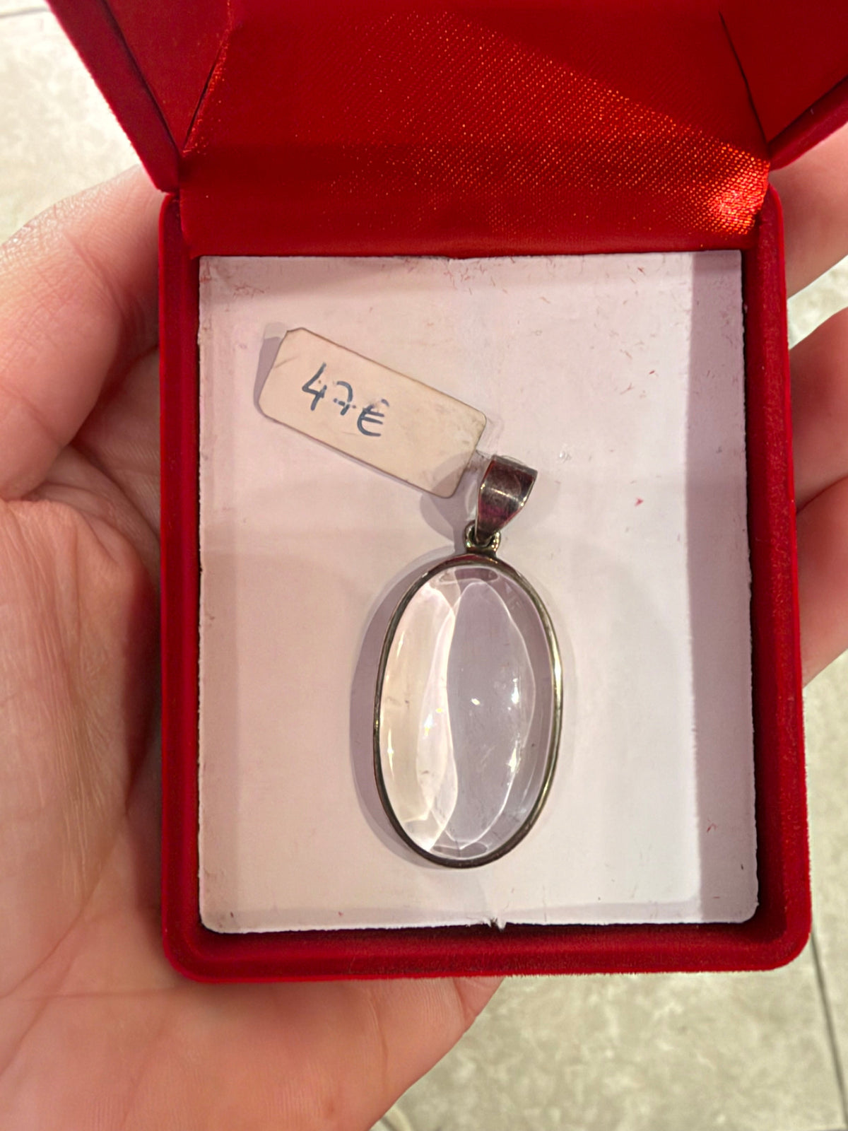 Pendentif en cristal de roche #2
