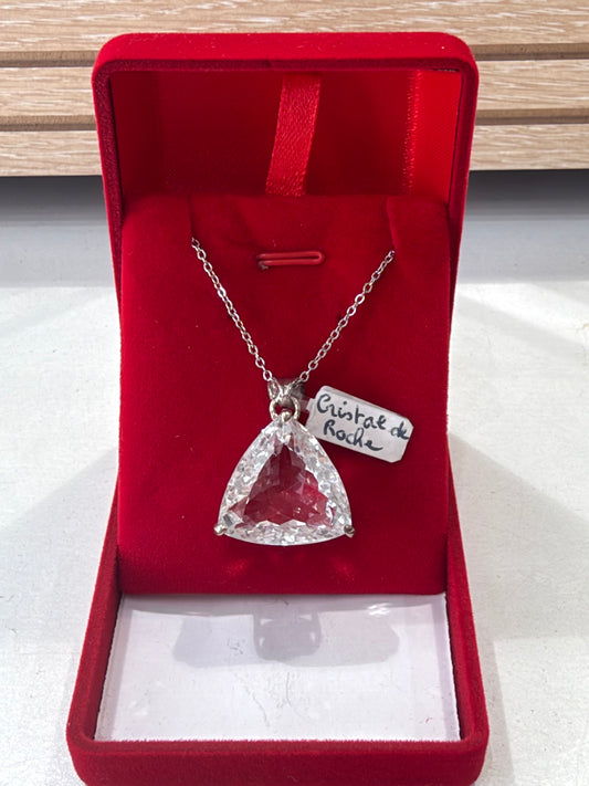 Pendentif en cristal de roche #4