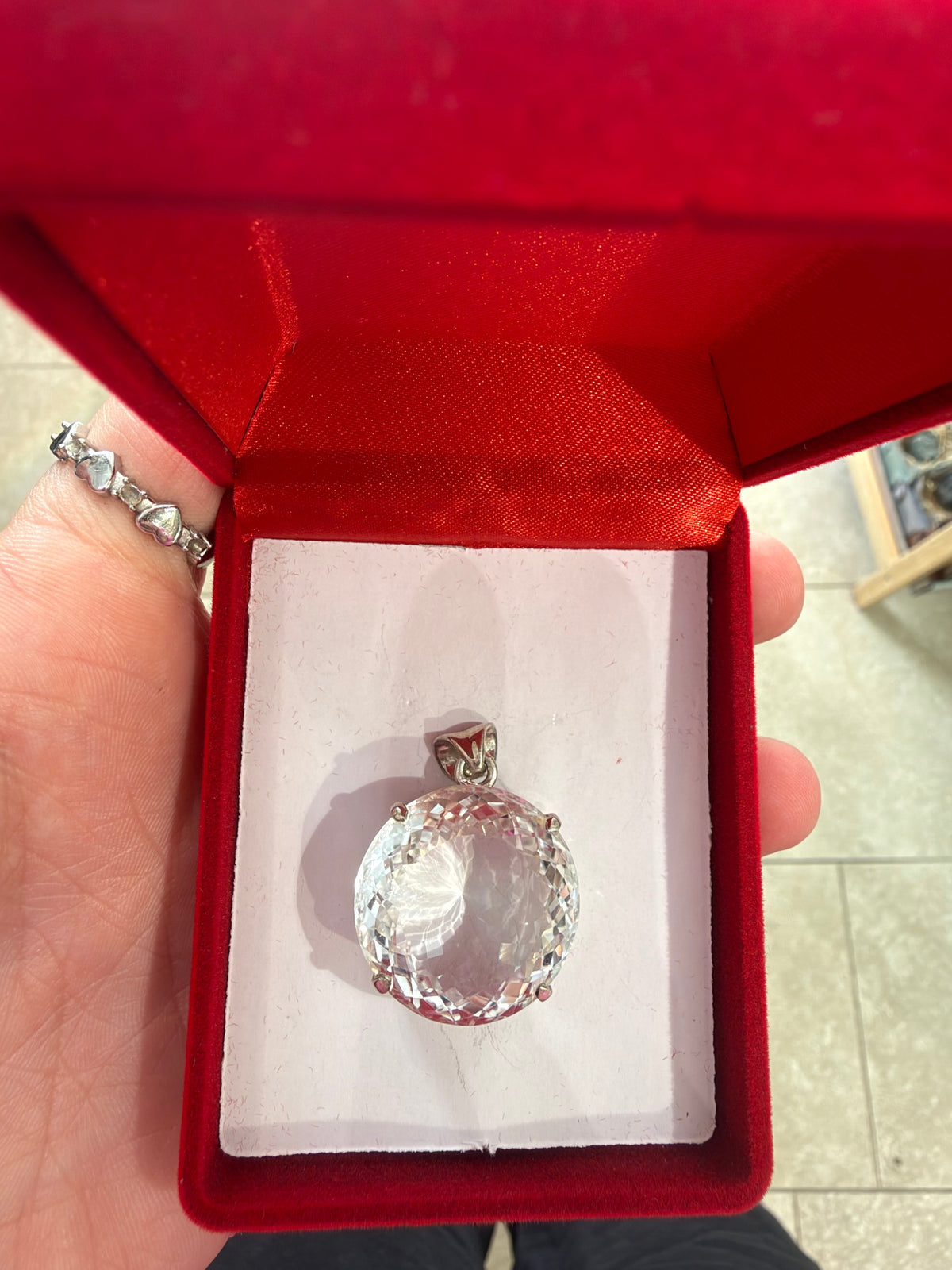 Pendentif en cristal de roche #5