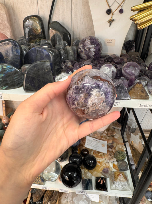 Sphère d’Améthyste Chevron