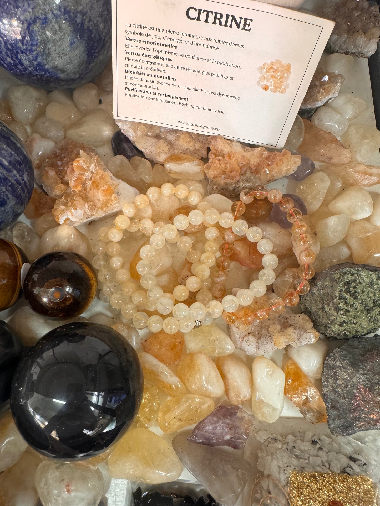 Bracelet en Citrine