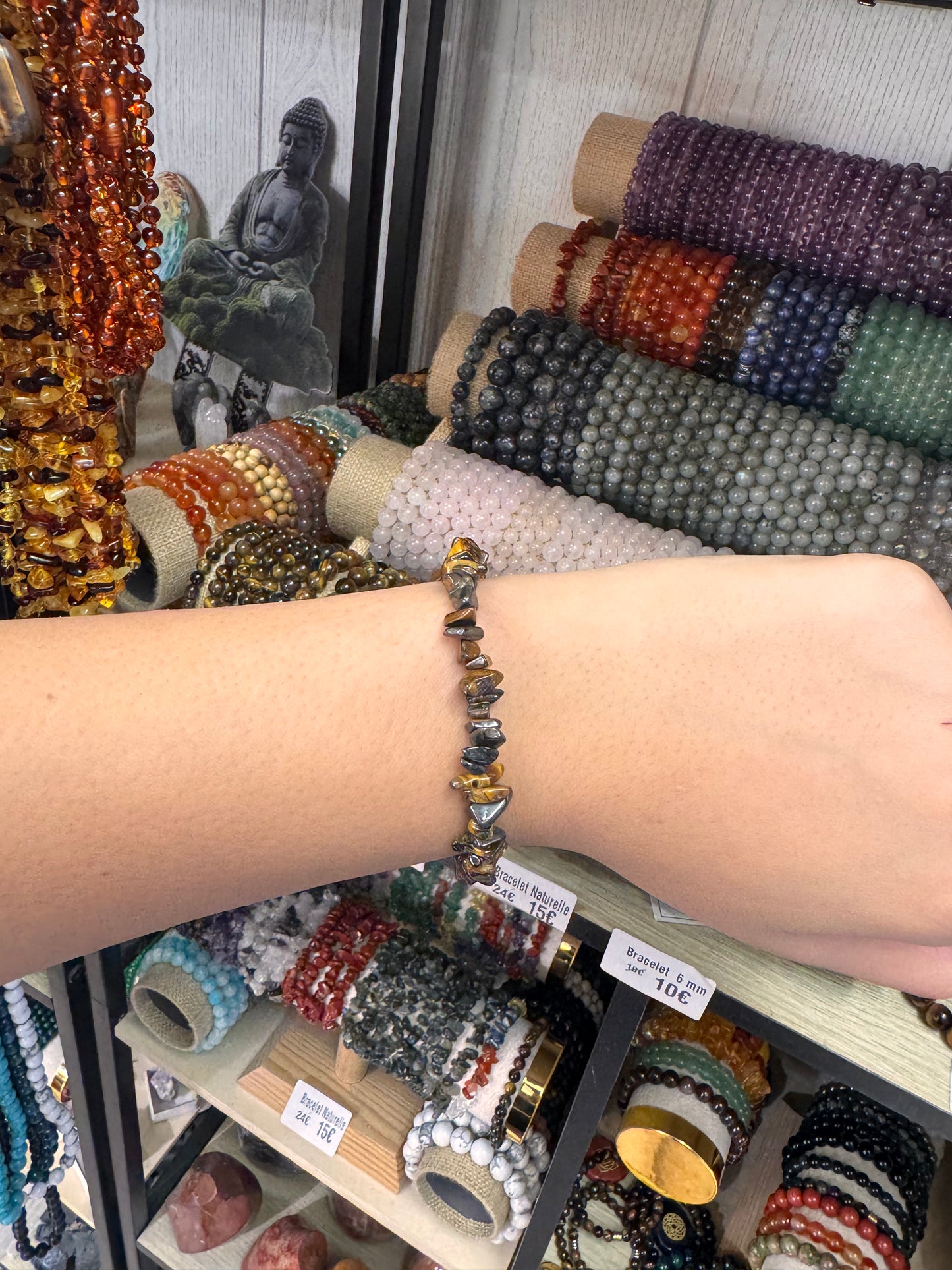 Bracelet Baroque en Œil de Tigre