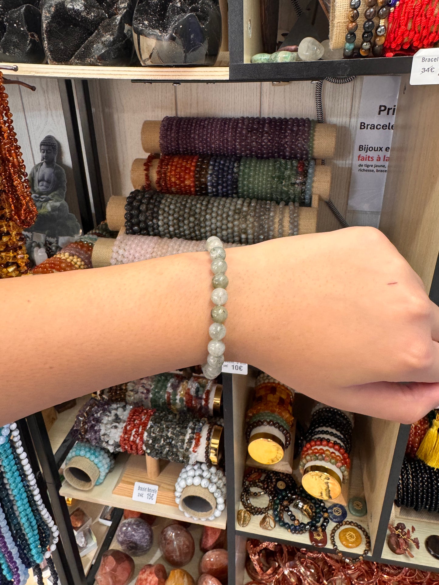 Bracelet en Labradorite 8 mm