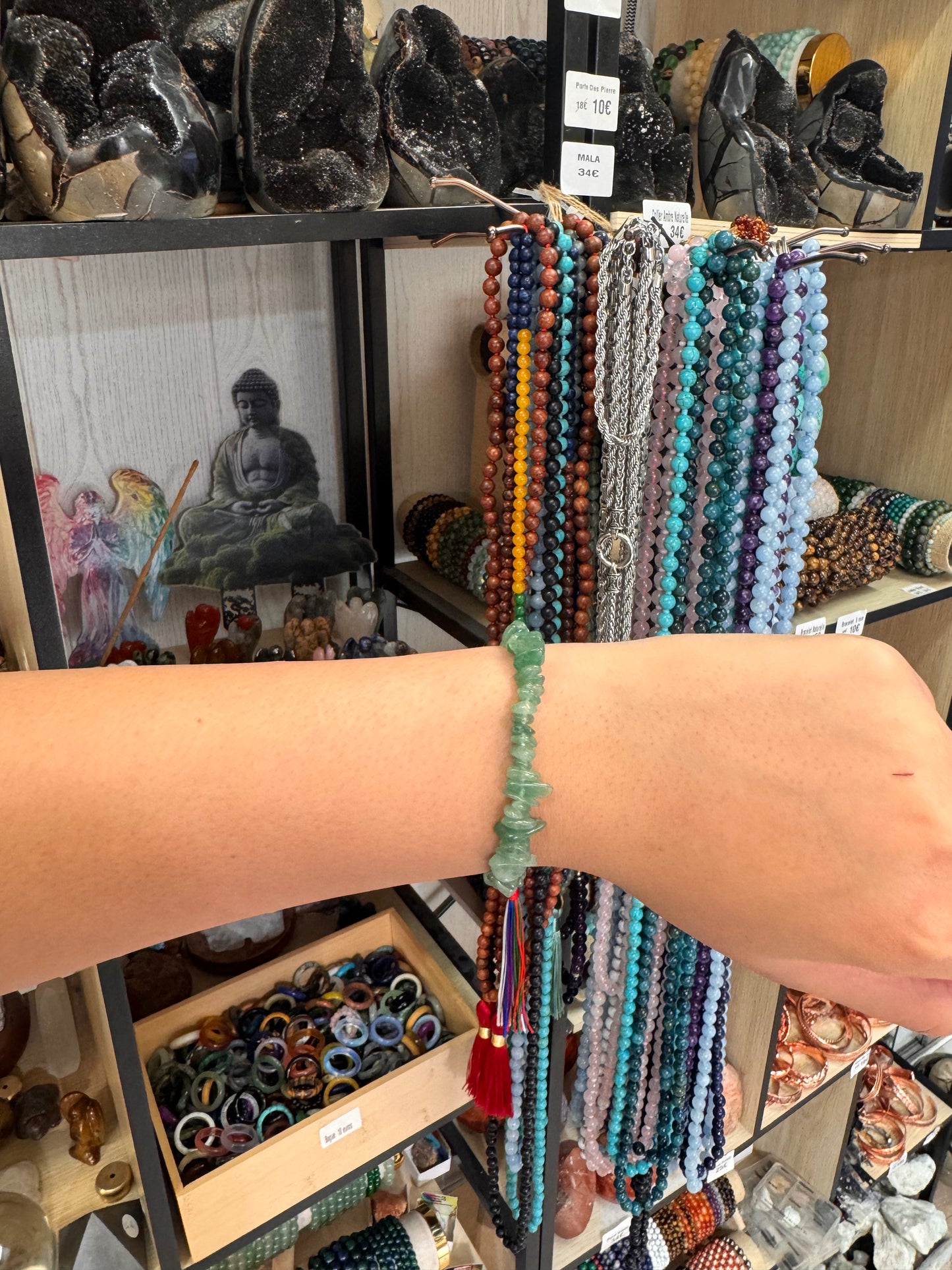 Bracelet Baroque en Aventurine Verte