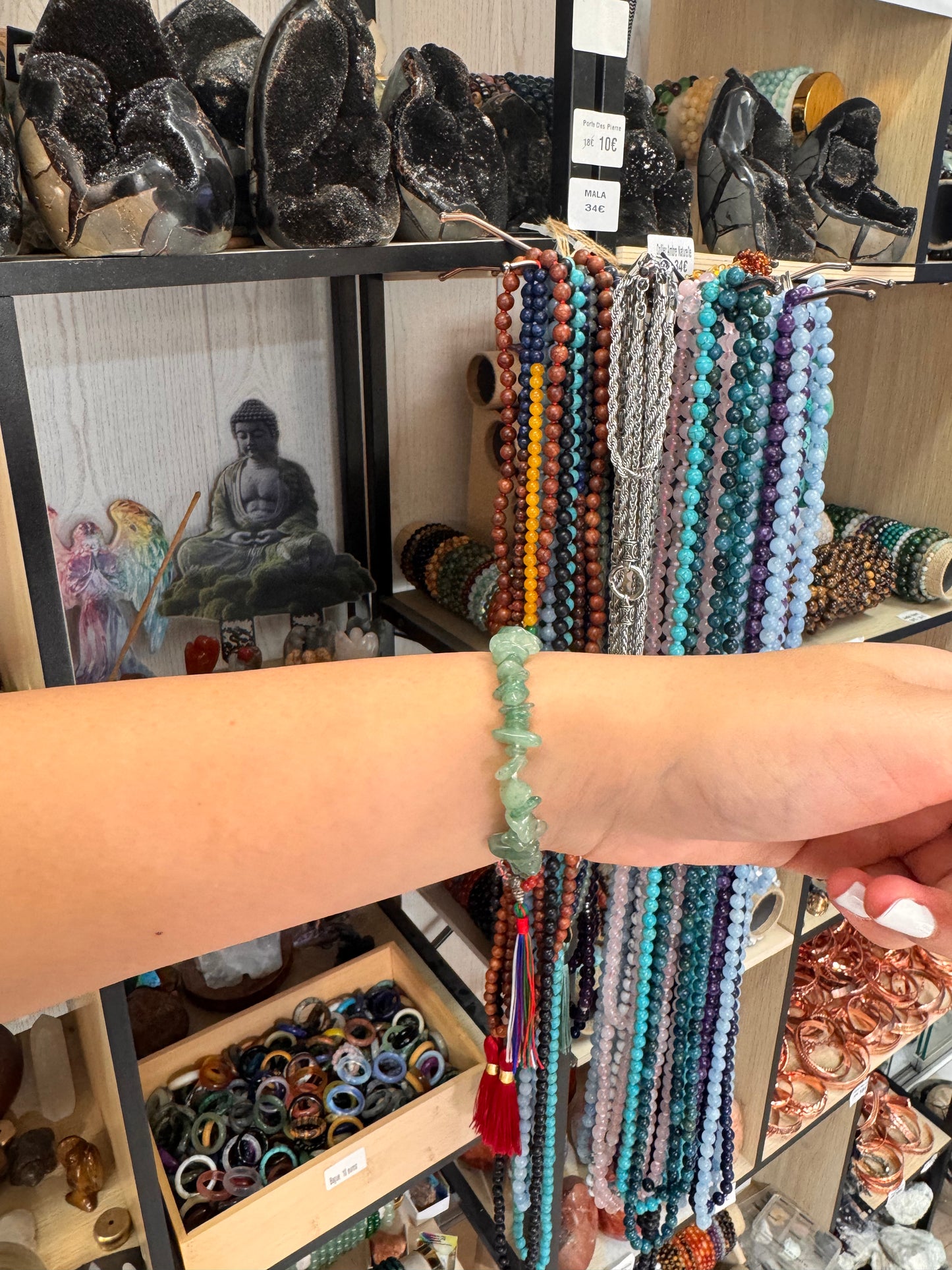 Bracelet Baroque en Aventurine Verte