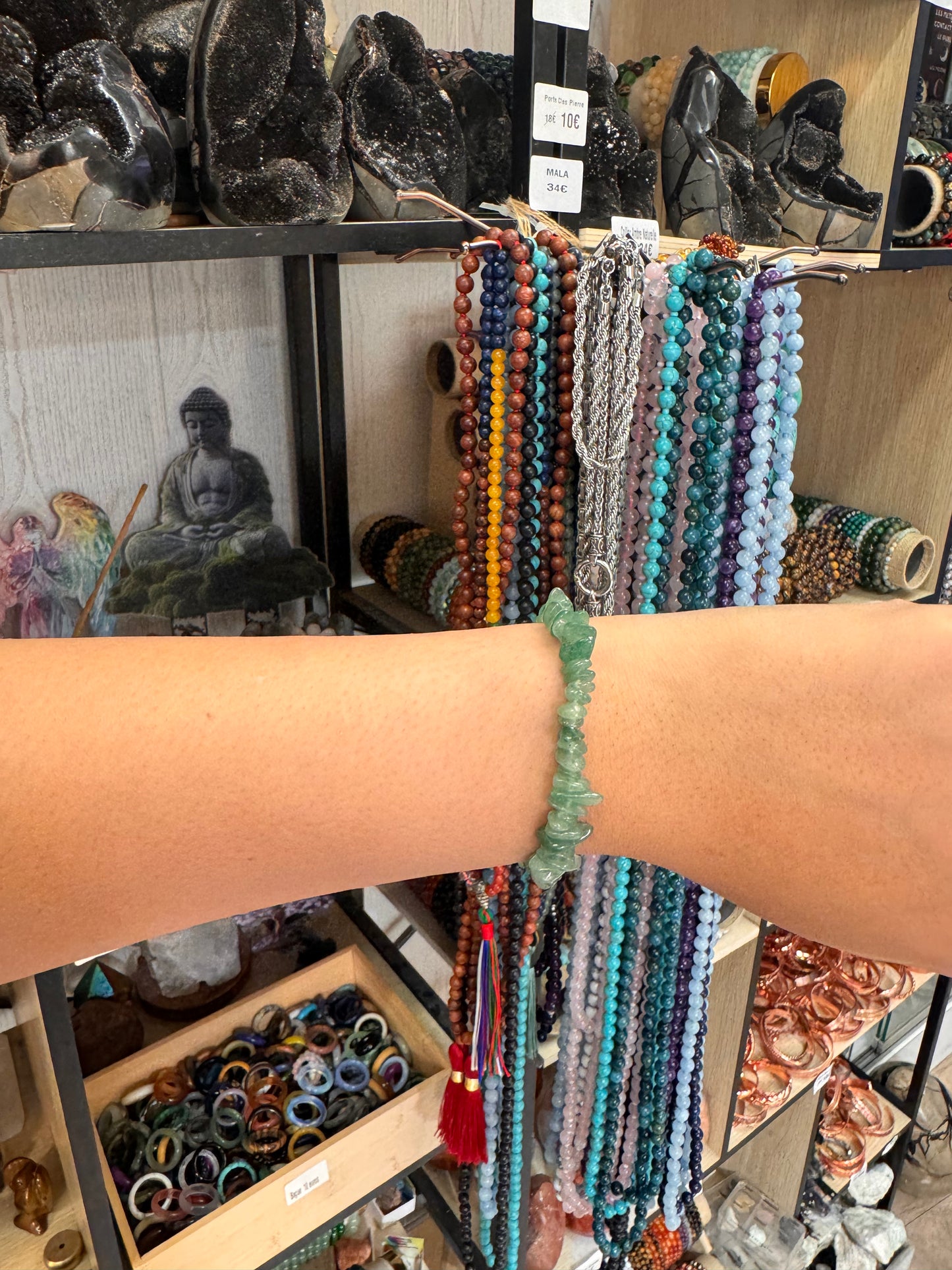 Bracelet Baroque en Aventurine Verte